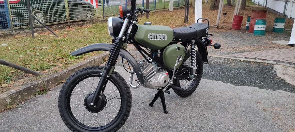 Simson S51 Enduro, NVA Look Parsiegla simson Technik, Dresden Heidenau